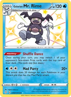 Galarian Mr. Rime, Shining Fates Shiny Vault, no. SV021