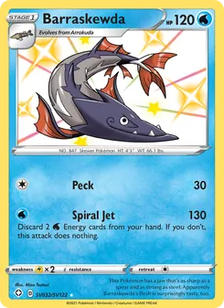Barraskewda, Shining Fates Shiny Vault, no. SV032