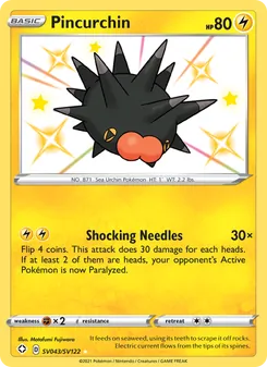 Pincurchin, Shining Fates Shiny Vault, no. SV043