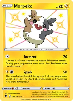 Morpeko, Shining Fates Shiny Vault, no. SV044