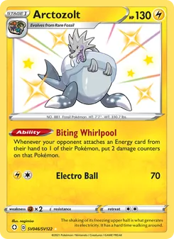 Arctozolt, Shining Fates Shiny Vault, no. SV046