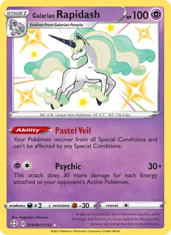 Galarian Rapidash, Shining Fates Shiny Vault, no. SV048