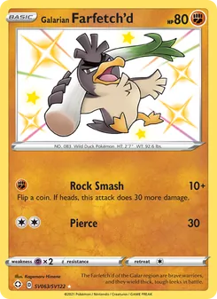 Galarian Farfetch'd, Shining Fates Shiny Vault, no. SV063
