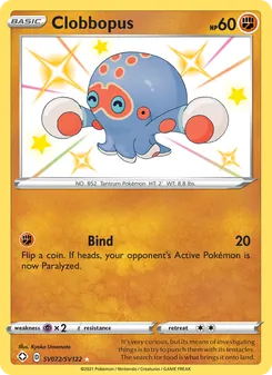 Clobbopus, Shining Fates Shiny Vault, no. SV072