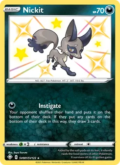 Nickit, Shining Fates Shiny Vault, no. SV081
