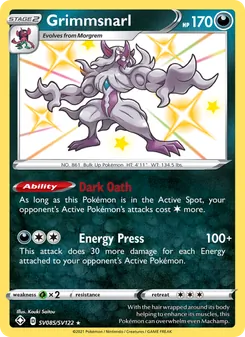 Grimmsnarl, Shining Fates Shiny Vault, no. SV085