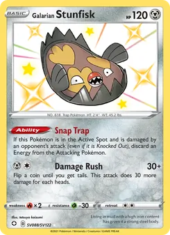 Galarian Stunfisk, Shining Fates Shiny Vault, no. SV088