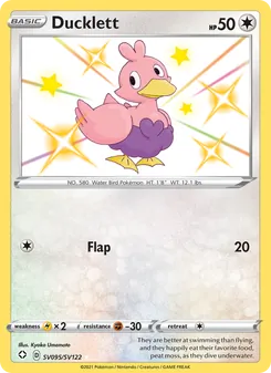 Ducklett, Shining Fates Shiny Vault, no. SV095