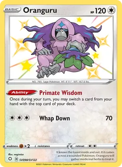 Oranguru, Shining Fates Shiny Vault, no. SV098