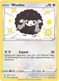 Wooloo, Shining Fates Shiny Vault, no. SV103
