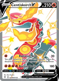 Centiskorch V, Shining Fates Shiny Vault, no. SV108