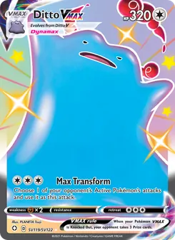 Ditto VMAX, Shining Fates Shiny Vault, no. SV119