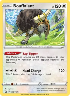 Bouffalant, Battle Styles, no. 118
