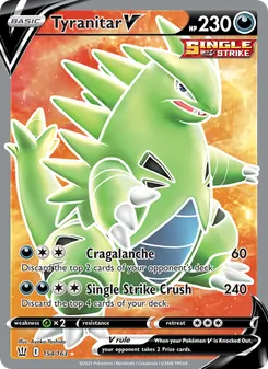 Tyranitar V, Battle Styles, no. 154