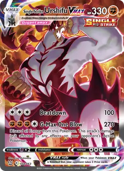 Single Strike Urshifu VMAX, Battle Styles, no. 168