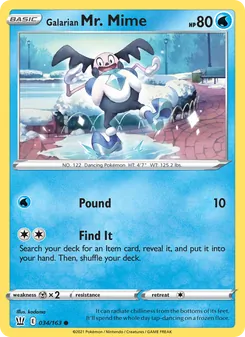 Galarian Mr. Mime, Battle Styles, no. 34