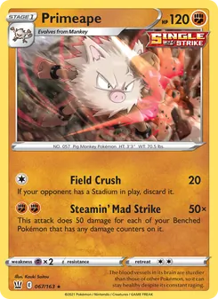 Primeape, Battle Styles, no. 67