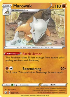 Marowak, Battle Styles, no. 70