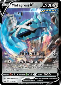 Metagross V, Chilling Reign, no. 112