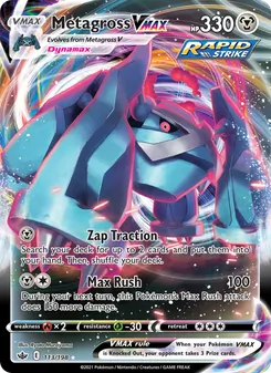 Metagross VMAX, Chilling Reign, no. 113