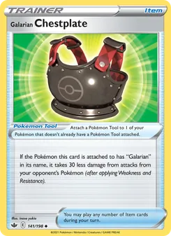 Galarian Chestplate, Chilling Reign, no. 141