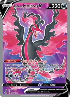 Galarian Moltres V, Chilling Reign, no. 176