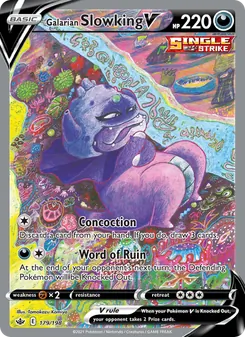 Galarian Slowking V, Chilling Reign, no. 179