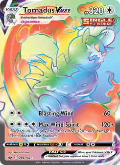 Tornadus VMAX, Chilling Reign, no. 209