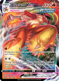 Blaziken VMAX, Chilling Reign, no. 21