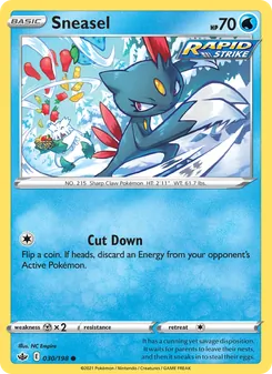 Sneasel, Chilling Reign, no. 30
