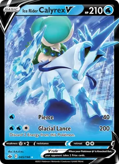 Ice Rider Calyrex V, Chilling Reign, no. 45