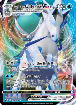 Ice Rider Calyrex VMAX, Chilling Reign, no. 46