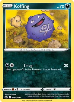 Koffing, Chilling Reign, no. 94