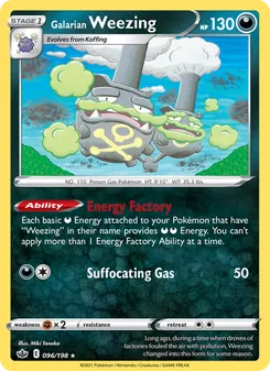 Galarian Weezing, Chilling Reign, no. 96