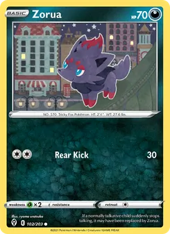 Zorua, Evolving Skies, no. 102