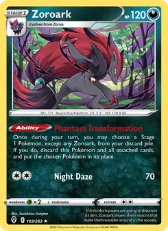 Zoroark, Evolving Skies, no. 103