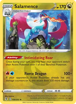 Salamence, Evolving Skies, no. 109