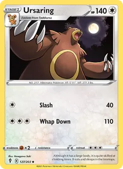 Ursaring, Evolving Skies, no. 127