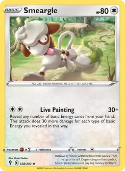 Smeargle, Evolving Skies, no. 128