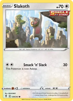 Slakoth, Evolving Skies, no. 129