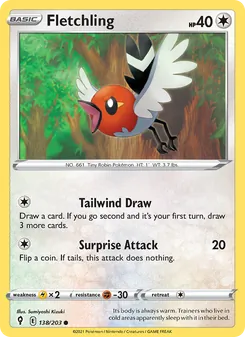 Fletchling, Evolving Skies, no. 138