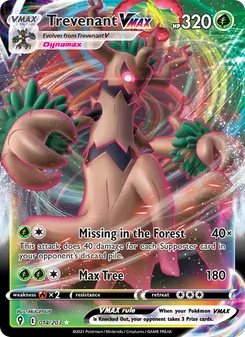 Trevenant VMAX, Evolving Skies, no. 14