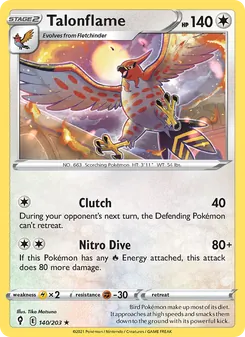 Talonflame, Evolving Skies, no. 140