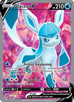 Glaceon V, Evolving Skies, no. 174