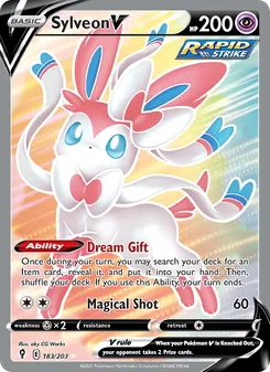 Sylveon V, Evolving Skies, no. 183