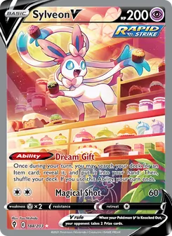 Sylveon V, Evolving Skies, no. 184