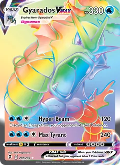 Gyarados VMAX, Evolving Skies, no. 207