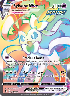 Sylveon VMAX, Evolving Skies, no. 211