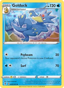 Golduck, Evolving Skies, no. 25
