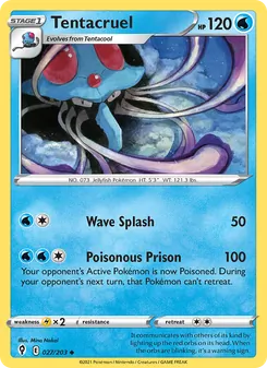 Tentacruel, Evolving Skies, no. 27